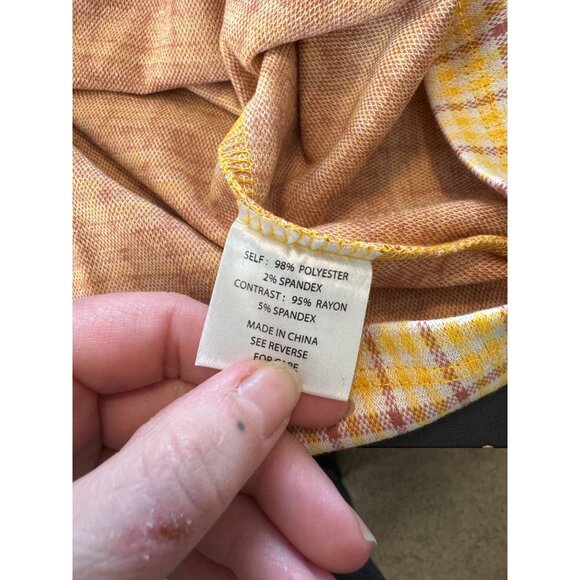 ModCloth Yellow & Purple Plaid Sleeveless Scoop Neck Dress Size XL NWT - Picture 9 of 10